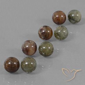Gemme di Quarzo rutilo Multicolore naturale da 36.32 ct, Sfera, Traslucido