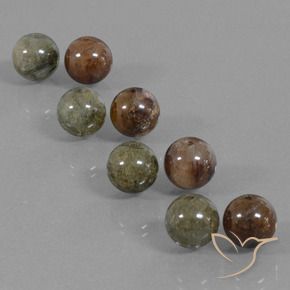 Gemme di Quarzo rutilo Multicolore naturale da 36.32 ct, Sfera, Traslucido