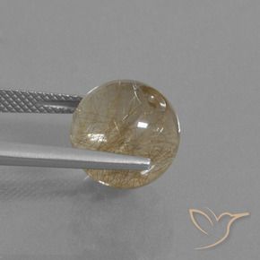 Quarzo rutilo Marrone Dorato Molto Chiaro naturale da 10.50 ct, Sfera, Trasparente