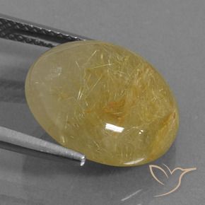 Quarzo rutilo Marrone Dorato Molto Chiaro naturale da 8.58 ct, Rotondo, Traslucido