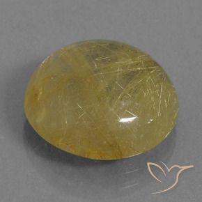 Quarzo rutilo Marrone Dorato Molto Chiaro naturale da 9.34 ct, Rotondo, Trasparente