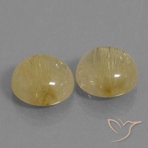Gemme di Quarzo rutilo Oro medio naturale da 16.70 ct, Rotondo, Trasparente