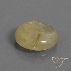 Quarzo rutilo Marrone Dorato Molto Chiaro naturale da 7.33 ct, Rotondo, Trasparente