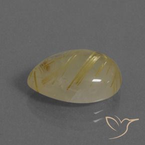 Quarzo rutilo Giallo Toscana naturale da 7.97 ct, Forma a pera, Trasparente