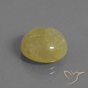 Quarzo rutilo Giallo caldo naturale da 8.01 ct, Rotondo, Traslucido
