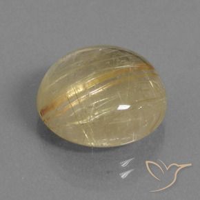 Quarzo rutilo Marrone Dorato Molto Chiaro naturale da 14.48 ct, Rotondo, Trasparente