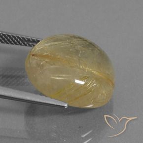 Quarzo rutilo Marrone Dorato Molto Chiaro naturale da 14.48 ct, Rotondo, Trasparente