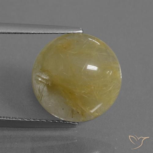 5.98ct Naturale Oro medio Quarzo rutilo, Rotondo, Traslucido