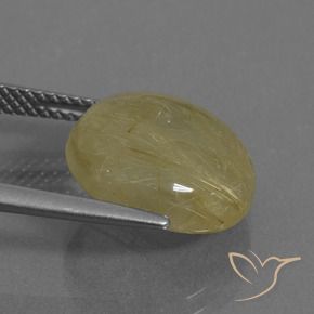 Quarzo rutilo Giallo Toscana naturale da 7.13 ct, Rotondo, Trasparente