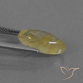 Quarzo rutilo Giallo chiaro naturale da 3.58 ct, Taglio marquise, Trasparente