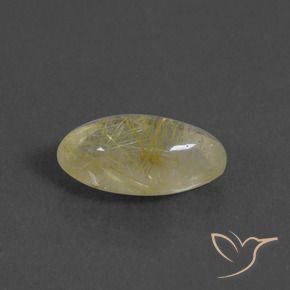 Quarzo rutilo Giallo pallido naturale da 3.97 ct, Taglio marquise, Trasparente