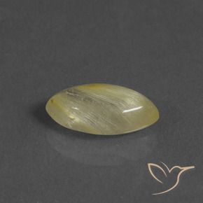 Quarzo rutilo Giallo caldo naturale da 3.00 ct, Taglio marquise, Trasparente