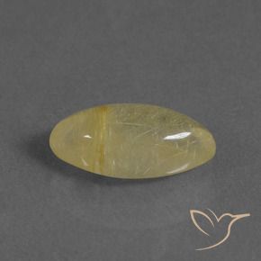 Quarzo rutilo Giallo Toscana naturale da 3.35 ct, Taglio marquise, Trasparente