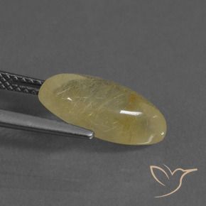Quarzo rutilo Giallo Toscana naturale da 3.35 ct, Taglio marquise, Trasparente