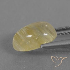 Quarzo rutilo Giallo terroso naturale da 2.81 ct, Forma a pera, Trasparente
