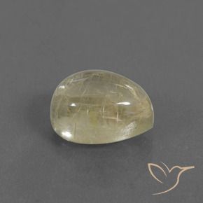Quarzo rutilo Giallo chiaro naturale da 2.94 ct, Forma a pera, Trasparente