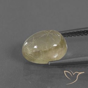 Quarzo rutilo Giallo chiaro naturale da 2.94 ct, Forma a pera, Trasparente