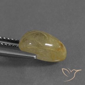 Quarzo rutilo Giallo Toscana naturale da 2.72 ct, Forma a pera, Trasparente
