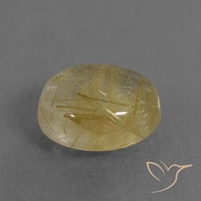 Quarzo rutilo Giallo Toscana naturale da 4.15 ct, Ovale, Trasparente