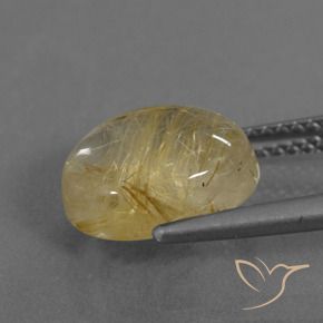 Quarzo rutilo Giallo Toscana naturale da 4.15 ct, Ovale, Trasparente