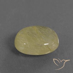 Quarzo rutilo Giallo Digione molto chiaro naturale da 3.55 ct, Ovale, Trasparente