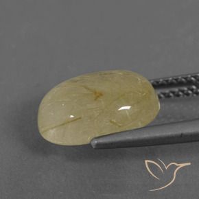 Quarzo rutilo Giallo Digione molto chiaro naturale da 3.55 ct, Ovale, Trasparente