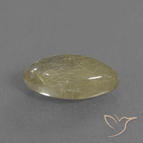 Quarzo rutilo Giallo caldo naturale da 2.35 ct, Taglio marquise, Trasparente
