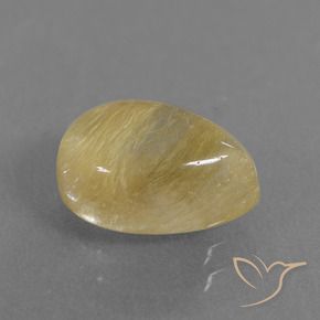 Quarzo rutilo Giallo Digione chiaro naturale da 2.74 ct, Forma a pera, Trasparente
