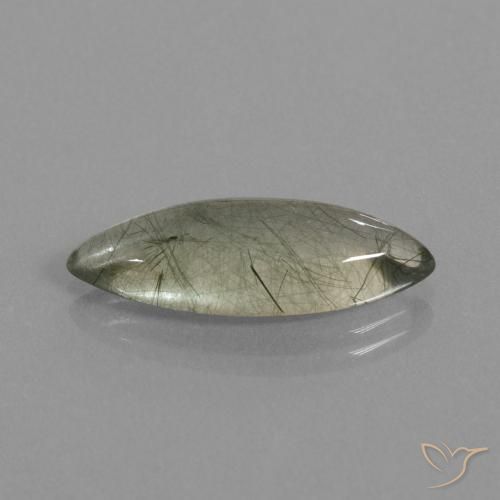Quarzo rutilo Cancella con inclusione naturale da 7.05 ct, Taglio marquise, Trasparente