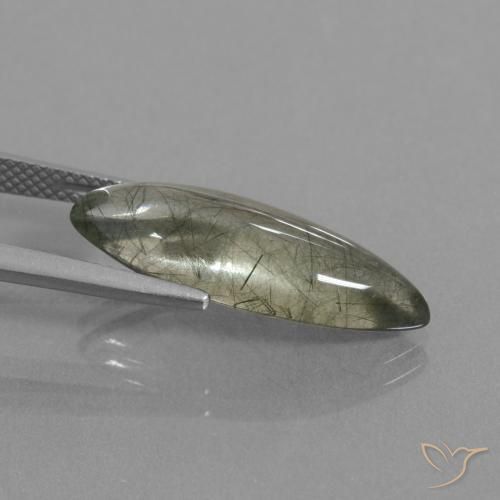Quarzo rutilo Cancella con inclusione naturale da 7.05 ct, Taglio marquise, Trasparente