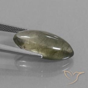 Quarzo rutilo Cancella con inclusione naturale da 7.80 ct, Taglio marquise, Trasparente