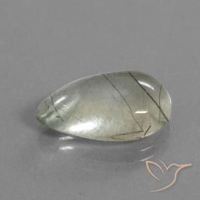 Quarzo rutilo Cancella con inclusione naturale da 9.20 ct, Forma a pera, Trasparente