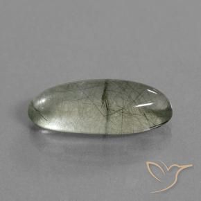 Quarzo rutilo Verde chiaro naturale da 8.76 ct, Taglio marquise, Trasparente