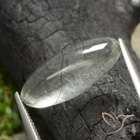 Quarzo rutilo Verde chiaro naturale da 9.77 ct, Taglio marquise, Trasparente