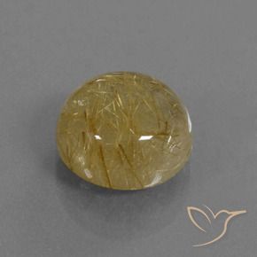 Quarzo rutilo Marrone Dorato Molto Chiaro naturale da 5.64 ct, Rotondo, Trasparente