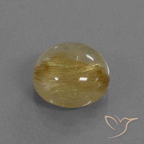 Quarzo rutilo Giallo terroso naturale da 5.40 ct, Rotondo, Trasparente