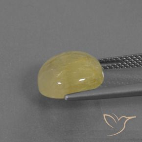 Quarzo rutilo Oro medio naturale da 5.12 ct, Rotondo, Traslucido