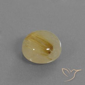 Quarzo rutilo Oro medio naturale da 5.23 ct, Rotondo, Traslucido