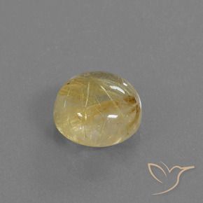 Quarzo rutilo Giallo terroso naturale da 4.57 ct, Rotondo, Trasparente