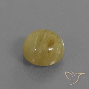 Quarzo rutilo Oro brillante naturale da 6.04 ct, Rotondo, Traslucido