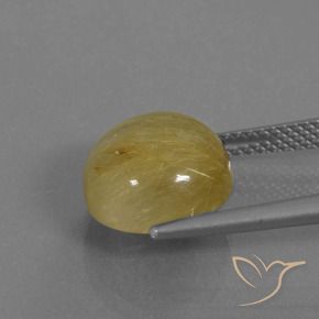 Quarzo rutilo Oro brillante naturale da 6.04 ct, Rotondo, Traslucido
