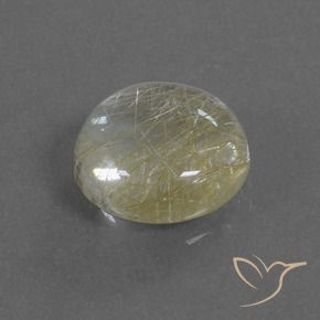 Quarzo rutilo Marrone Dorato Molto Chiaro naturale da 4.89 ct, Rotondo, Trasparente