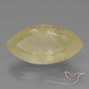 Quarzo rutilo Giallo Digione molto chiaro naturale da 17.15 ct, Taglio marquise, Trasparente
