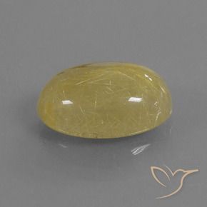 Quarzo rutilo Oro giallastro naturale da 7.56 ct, Ovale, Traslucido