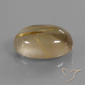 Quarzo rutilo Marrone Dorato Molto Chiaro naturale da 7.85 ct, Ovale, Trasparente