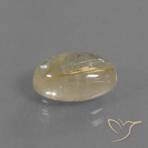 Quarzo rutilo Giallo Toscana naturale da 3.92 ct, Ovale, Trasparente