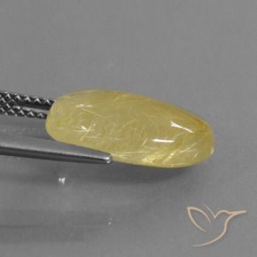 Quarzo rutilo Oro brillante naturale da 5.21 ct, Ovale, Trasparente