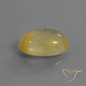 Quarzo rutilo Giallo Toscana naturale da 4.79 ct, Ovale, Trasparente