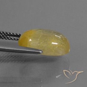 Quarzo rutilo Giallo Toscana naturale da 4.79 ct, Ovale, Trasparente
