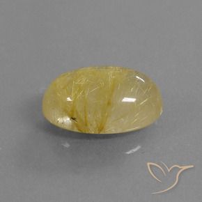 Quarzo rutilo Oro brillante naturale da 5.06 ct, Ovale, Trasparente